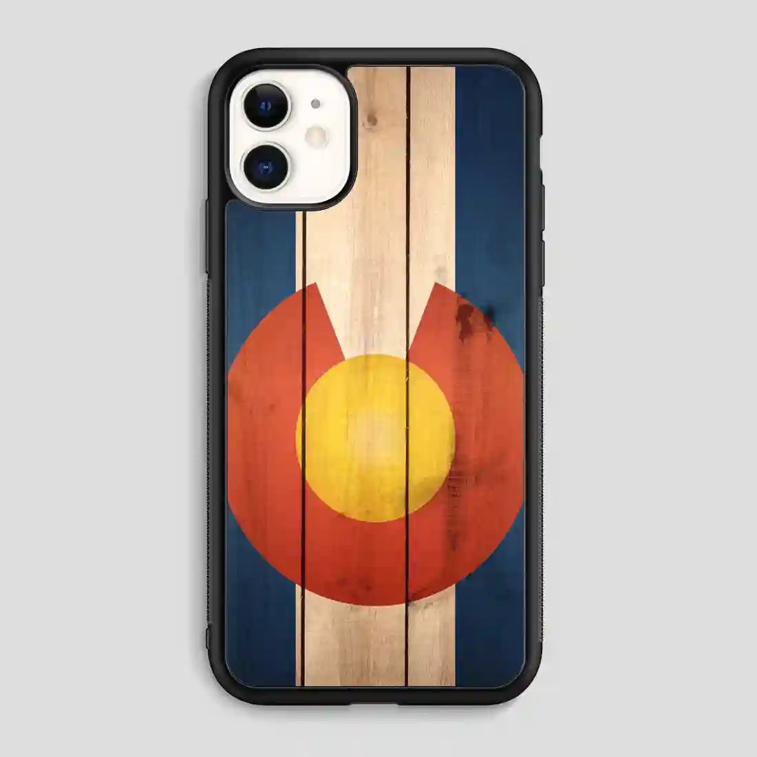 Wood Colorado State Flag Cool iPhone 11 Case