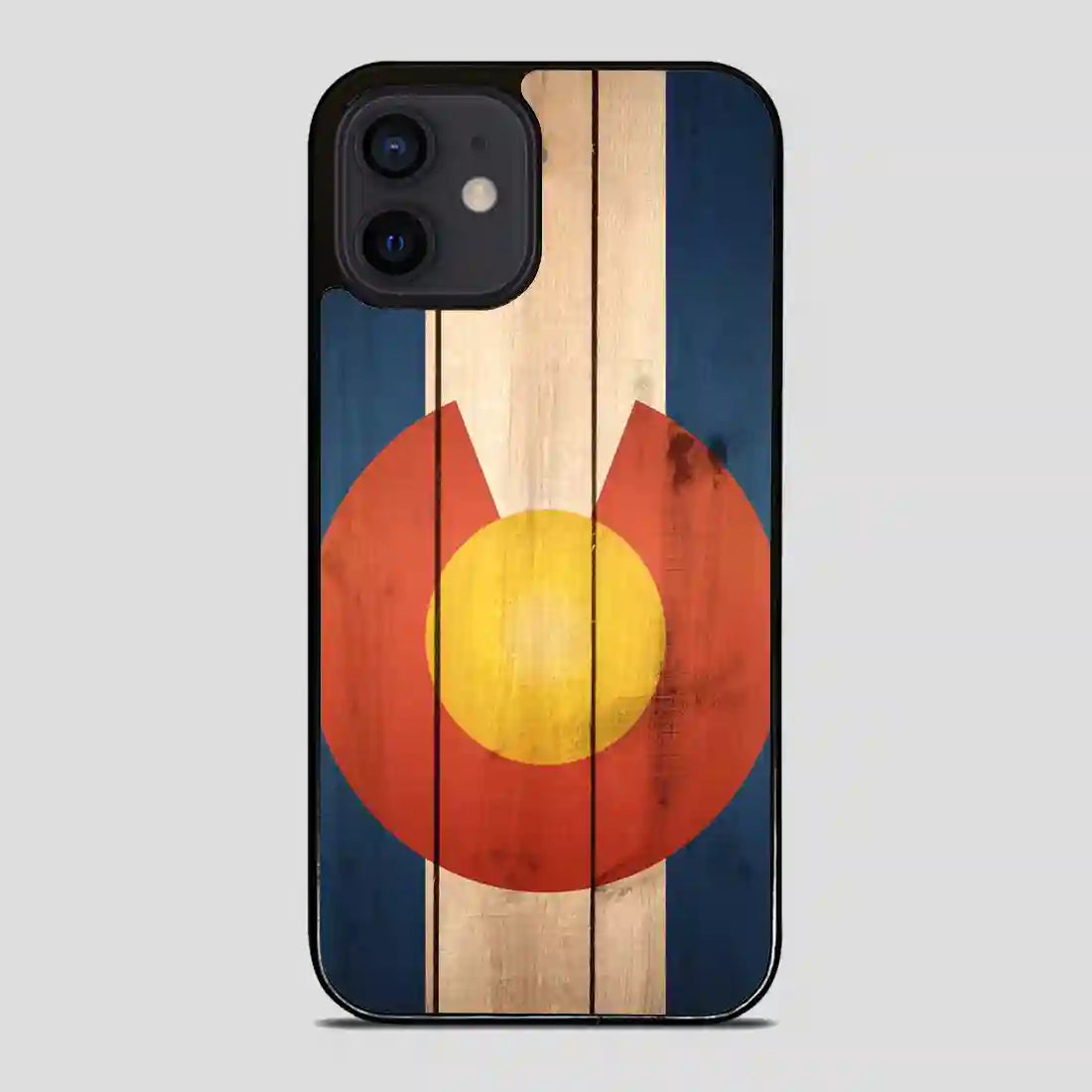 Wood Colorado State Flag Cool iPhone 12 Mini Case