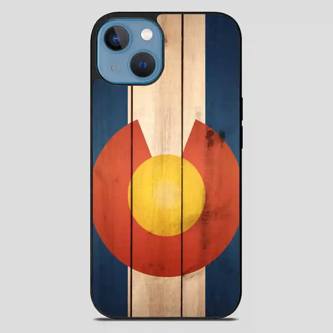 Wood Colorado State Flag Cool iPhone 13 Case