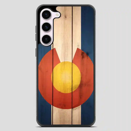 Wood Colorado State Flag Cool Samsung Galaxy S23 Case