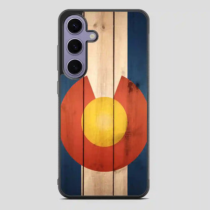 Wood Colorado State Flag Cool Samsung Galaxy S24 Case