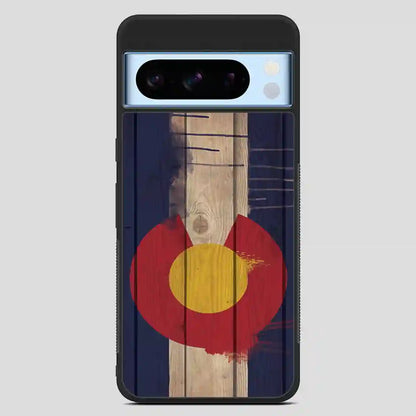 Wood Colorado State Flag Retro Google Pixel 8 Pro Case