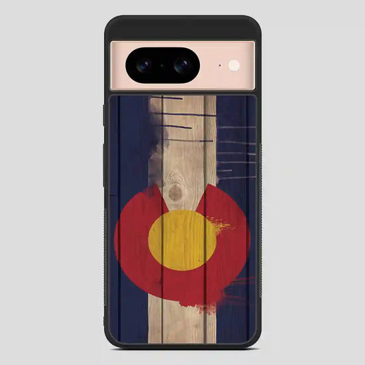 Wood Colorado State Flag Retro Google Pixel 8 Case