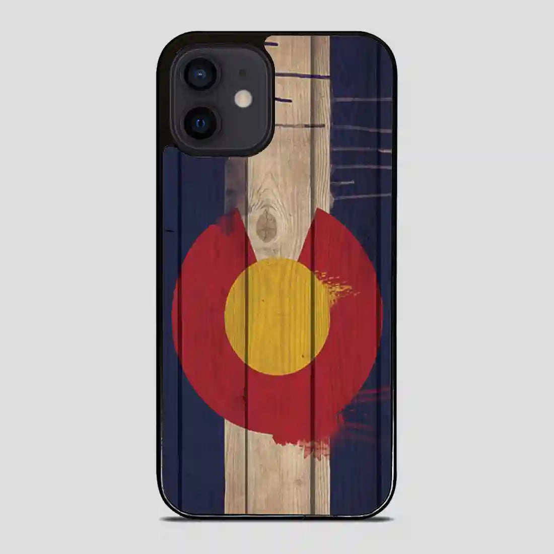 Wood Colorado State Flag Retro iPhone 12 Mini Case