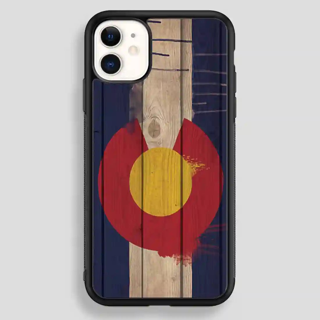 Wood Colorado State Flag Retro iPhone 12 Case