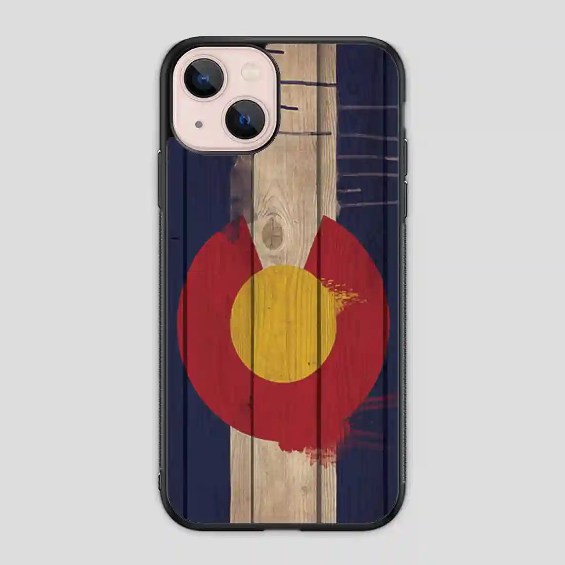 Wood Colorado State Flag Retro iPhone 13 Mini Case