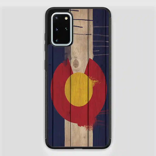 Wood Colorado State Flag Retro Samsung Galaxy S20 FE Case