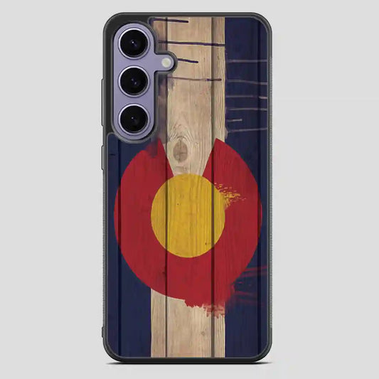 Wood Colorado State Flag Retro Samsung Galaxy S23 Plus Case