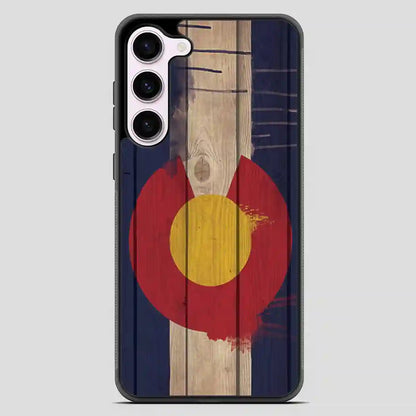 Wood Colorado State Flag Retro Samsung Galaxy S23 Case