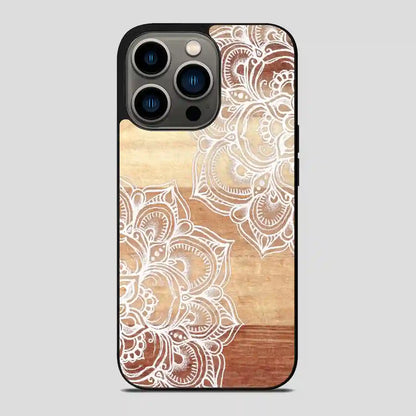 Wood Mandala iPhone 13 Pro Case