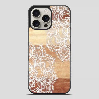 Wood Mandala iPhone 16 Pro Max Case