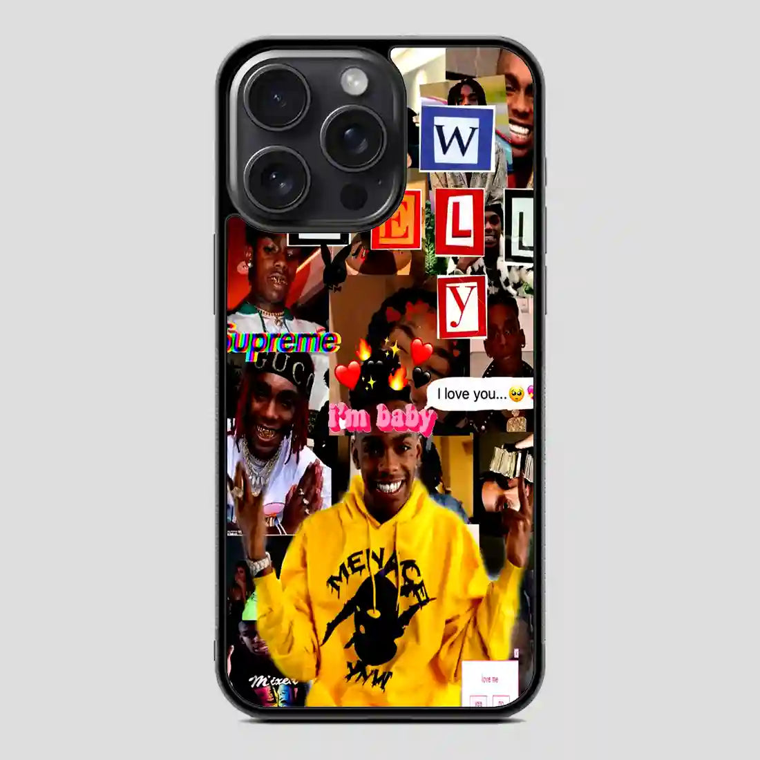 Ynw Melly Retro iPhone 15 Pro Case