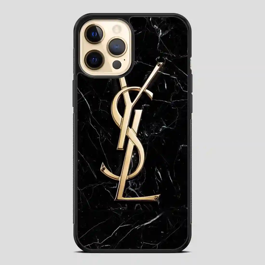 Ysl Black Marble iPhone 12 Pro Case