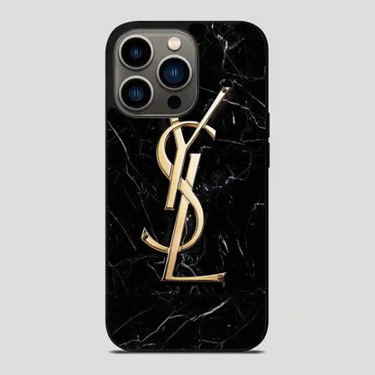 Ysl Black Marble iPhone 13 Pro Case