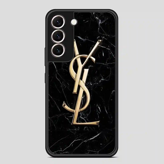 Ysl Black Marble Samsung Galaxy S22 Case