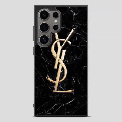 Ysl Black Marble Samsung Galaxy S24 Ultra Case