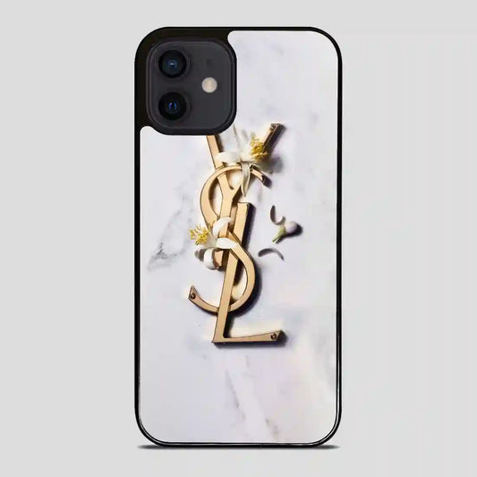 Ysl White Marble iPhone 12 Mini Case