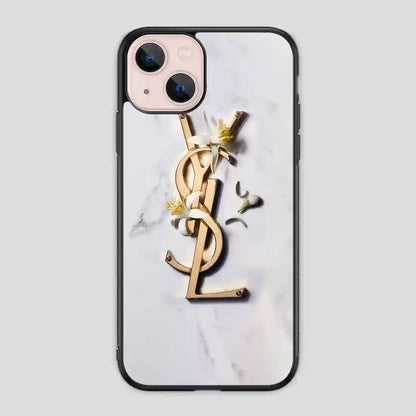 Ysl White Marble iPhone 13 Mini Case