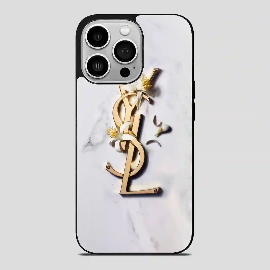 Ysl White Marble iPhone 14 Pro Case