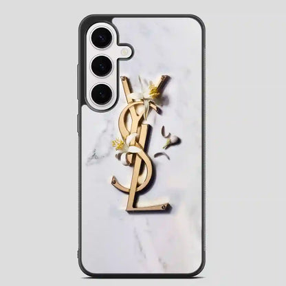 Ysl White Marble Samsung Galaxy S24 Plus Case