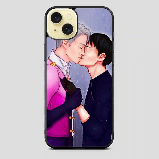 Yuri On Ice Kissing iPhone 15 Plus Case