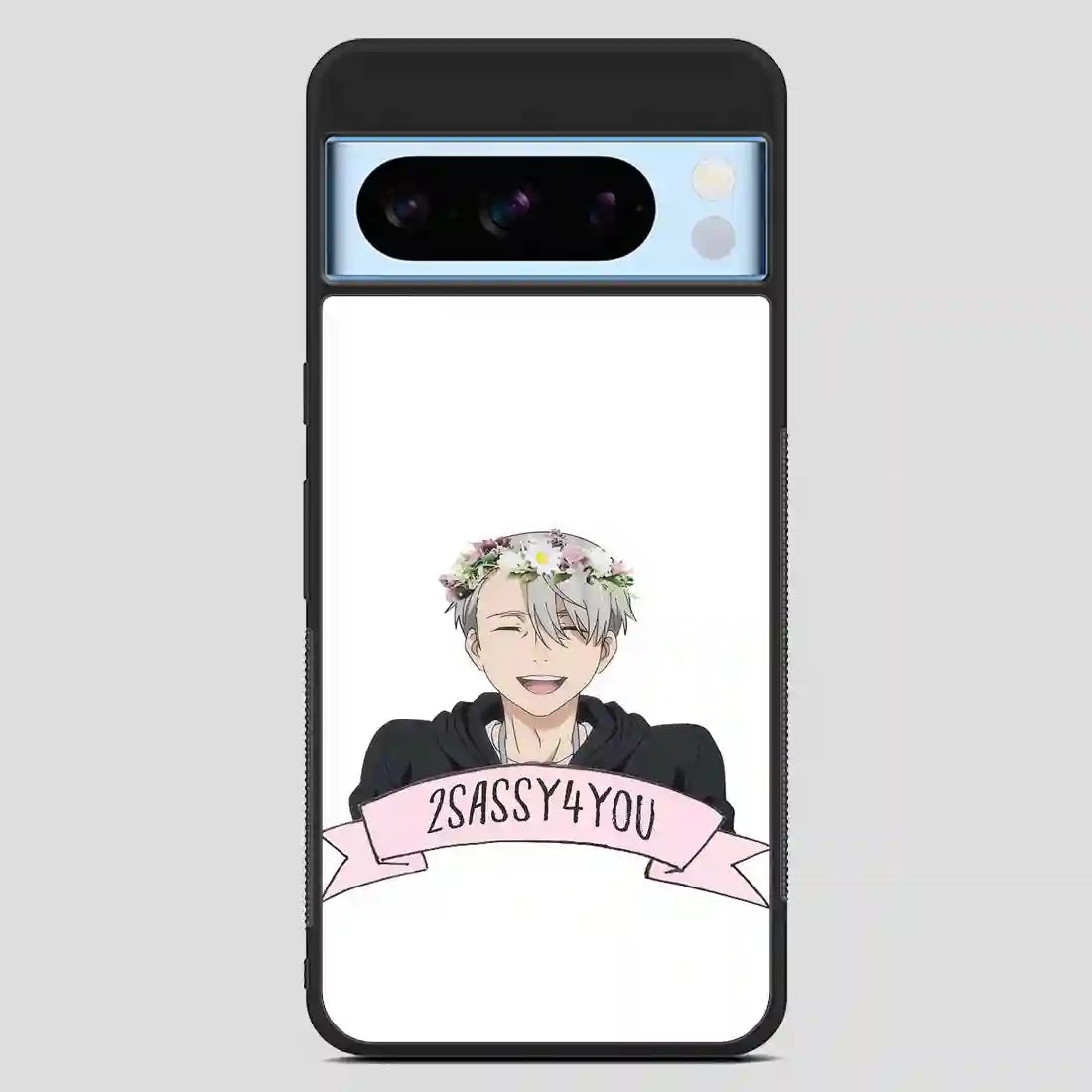 Yuri On Ice Viktor Nikiforov Flower Crown Google Pixel 8 Pro Case