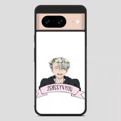 Yuri On Ice Viktor Nikiforov Flower Crown Google Pixel 8 Case