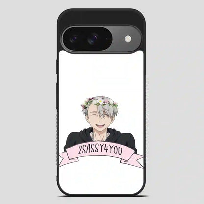 Yuri On Ice Viktor Nikiforov Flower Crown Google Pixel 9 Case