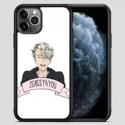 Yuri On Ice Viktor Nikiforov Flower Crown iPhone 11 Pro Max Case