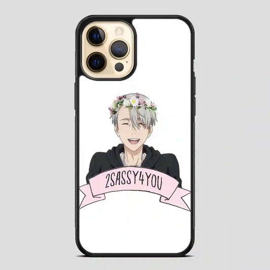 Yuri On Ice Viktor Nikiforov Flower Crown iPhone 11 Pro Case