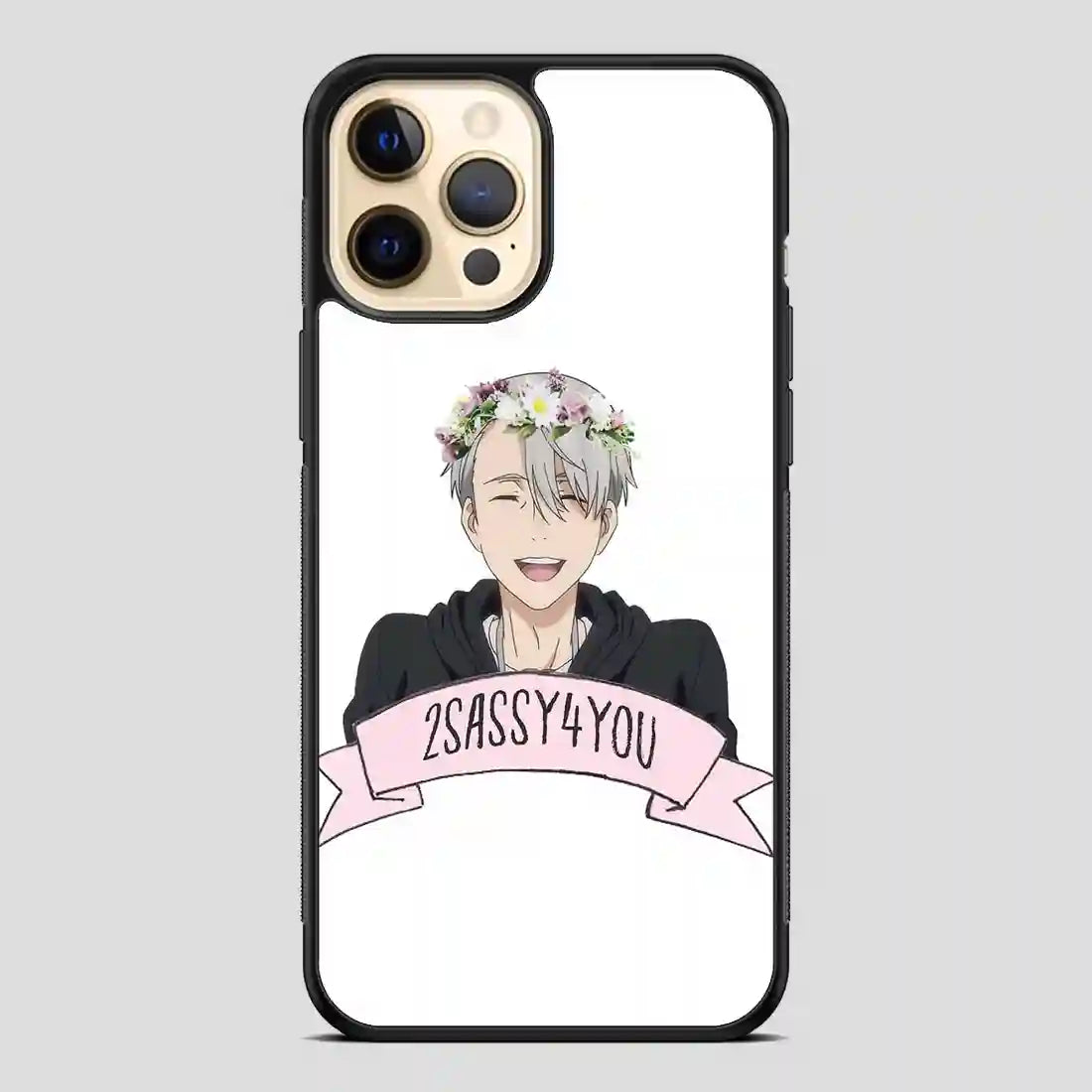 Yuri On Ice Viktor Nikiforov Flower Crown iPhone 12 Pro Case