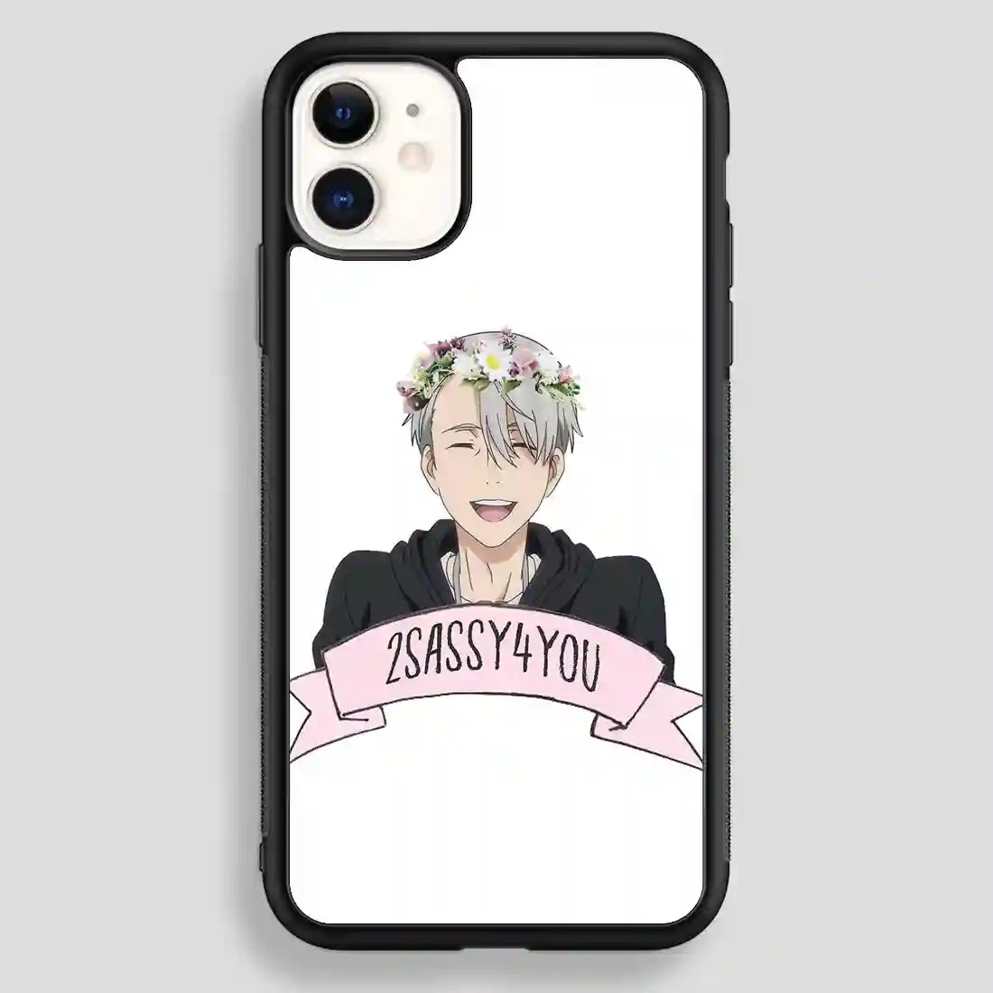 Yuri On Ice Viktor Nikiforov Flower Crown iPhone 12 Case