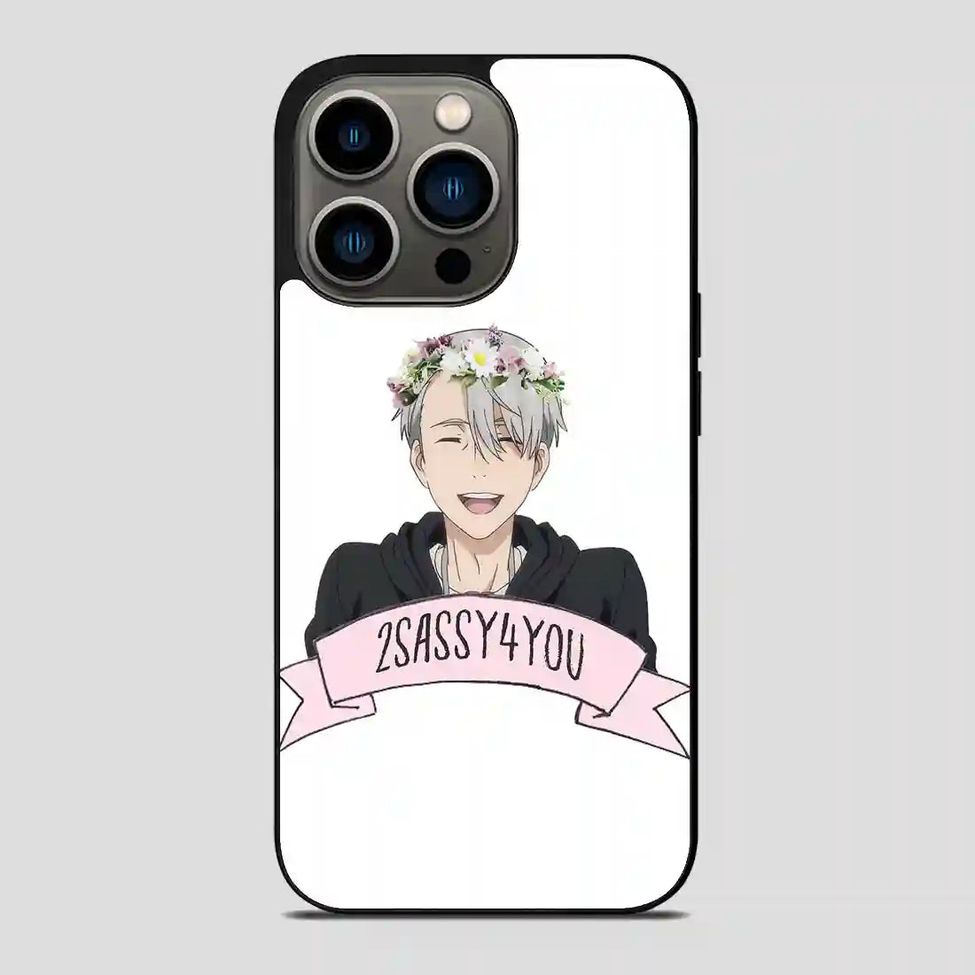 Yuri On Ice Viktor Nikiforov Flower Crown iPhone 13 Pro Case