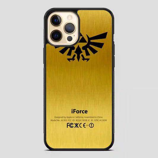 Zelda Force Logo On Gold Iforce iPhone 12 Pro Case