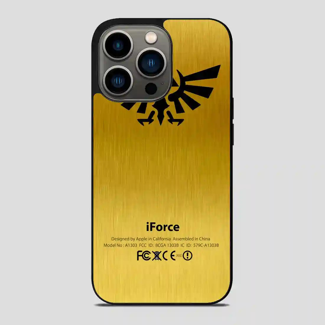 Zelda Force Logo On Gold Iforce iPhone 13 Pro Case