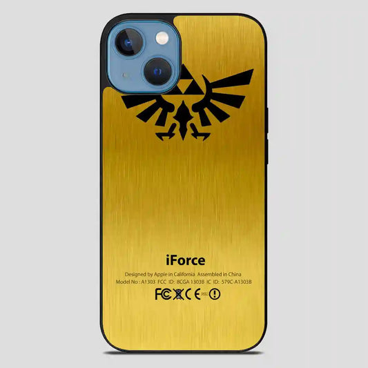 Zelda Force Logo On Gold Iforce iPhone 13 Case