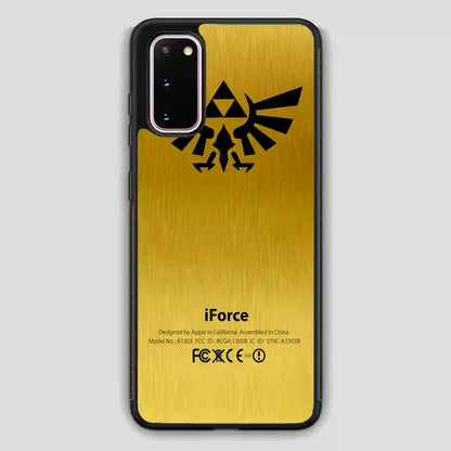 Zelda Force Logo On Gold Iforce Samsung Galaxy S20 Case