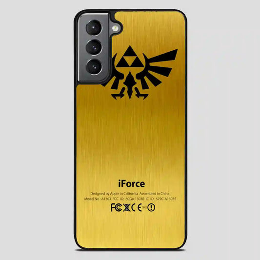 Zelda Force Logo On Gold Iforce Samsung Galaxy S21 FE Case