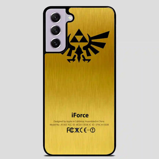 Zelda Force Logo On Gold Iforce Samsung Galaxy S21 Case