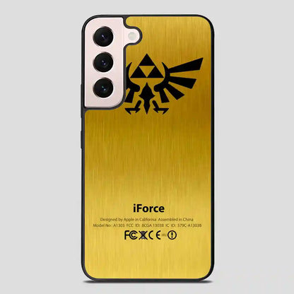 Zelda Force Logo On Gold Iforce Samsung Galaxy S22 FE Case