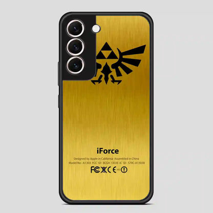 Zelda Force Logo On Gold Iforce Samsung Galaxy S22 Case