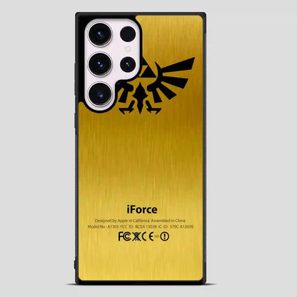 Zelda Force Logo On Gold Iforce Samsung Galaxy S23 Ultra Case