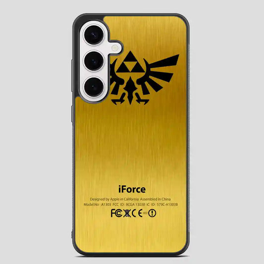 Zelda Force Logo On Gold Iforce Samsung Galaxy S24 Plus Case