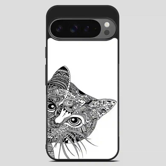 Zentangle Cat Google Pixel 9 Pro XL Case