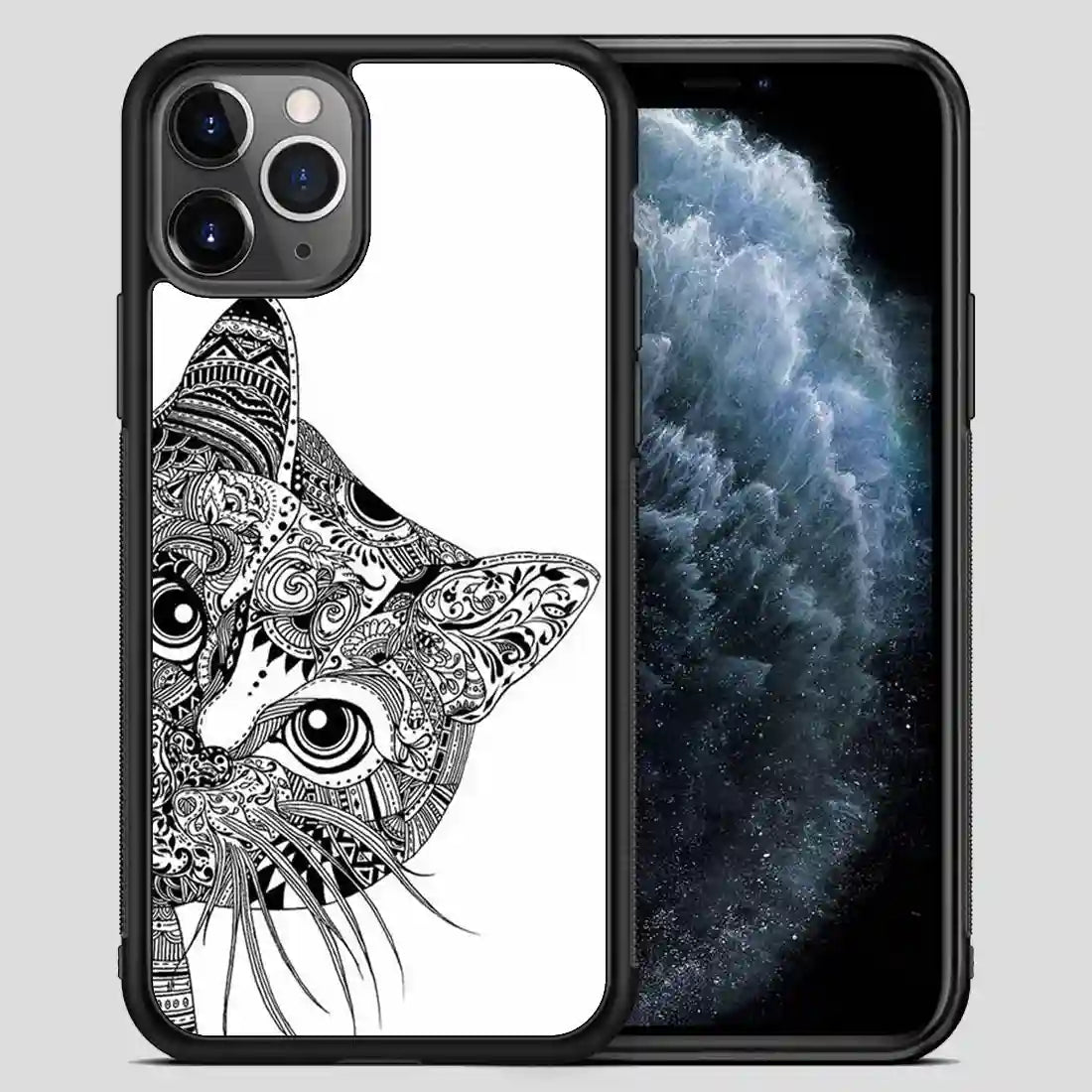 Zentangle Cat iPhone 11 Pro Max Case