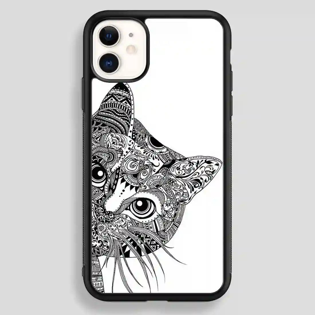 Zentangle Cat iPhone 12 Case