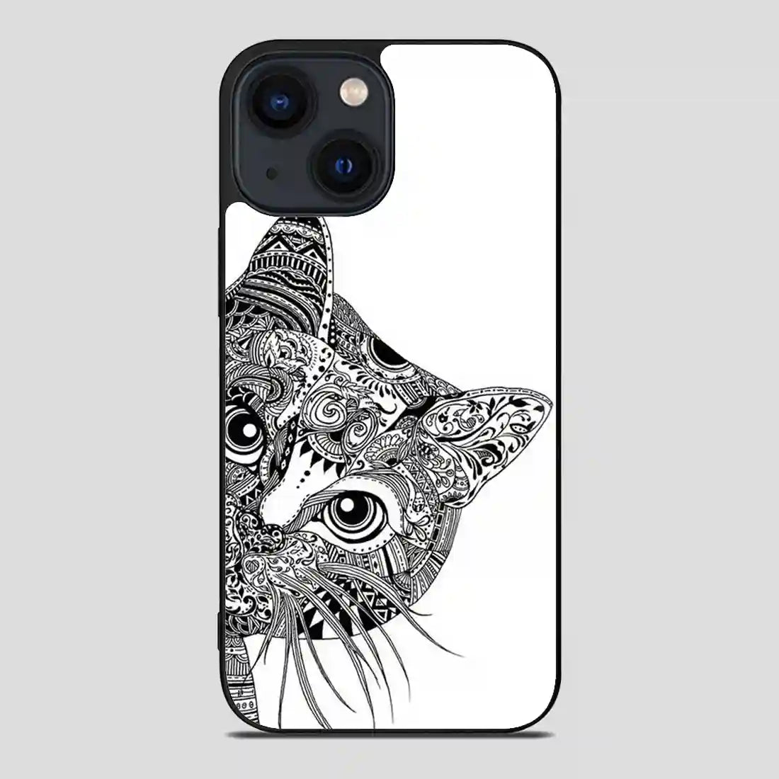 Zentangle Cat iPhone 14 Case