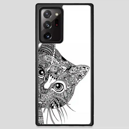 Zentangle Cat Samsung Galaxy Note 20 Ultra Case