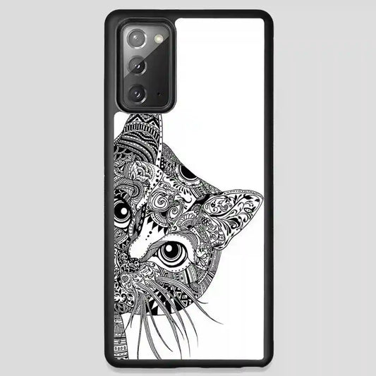 Zentangle Cat Samsung Galaxy Note 20 Case