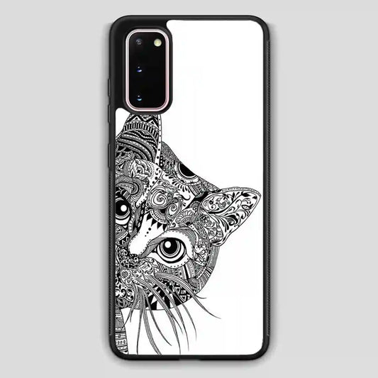 Zentangle Cat Samsung Galaxy S20 Case